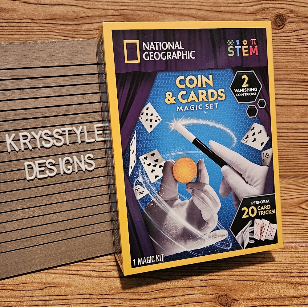 National Geographic Magic Set Coins & Cards STEM